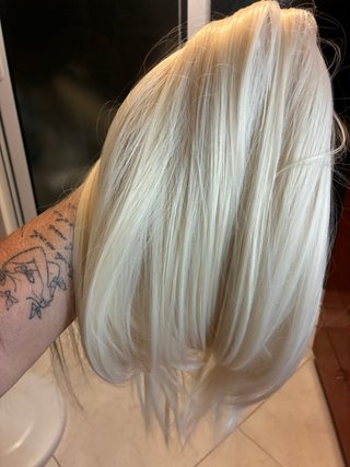Peluca Bob rubia larga