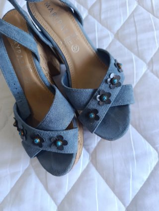 Sandalias Mary Paz Talla 37 Azul