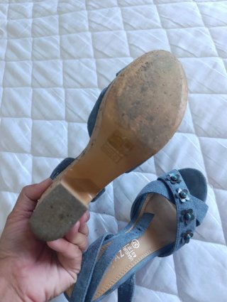 Sandalias Mary Paz Talla 37 Azul