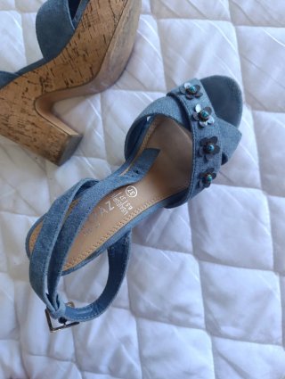Sandalias Mary Paz Talla 37 Azul