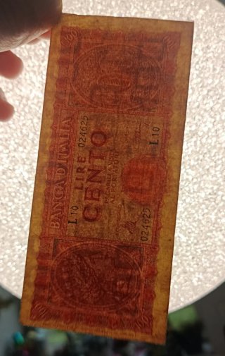 33#. Banconote 100 Lire Turrita.