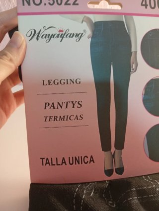 Legging térmico con estampado de tejano