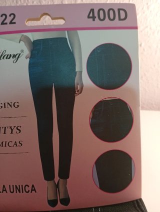 Legging térmico con estampado de tejano