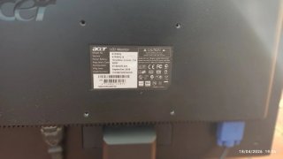 Monitor HP Plata y Negro