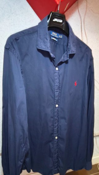 Camisa Polo Ralph Lauren XL Azul Hombre original