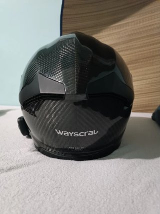 Casco Wayscrav carbono + Intercomunicador Cardo