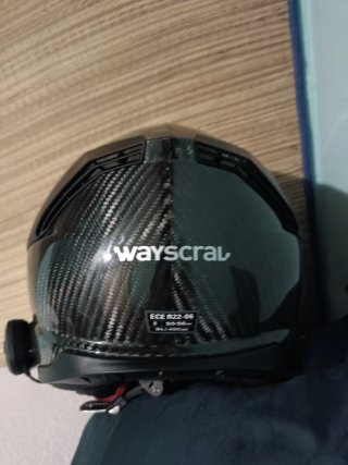 Casco Wayscrav carbono + Intercomunicador Cardo