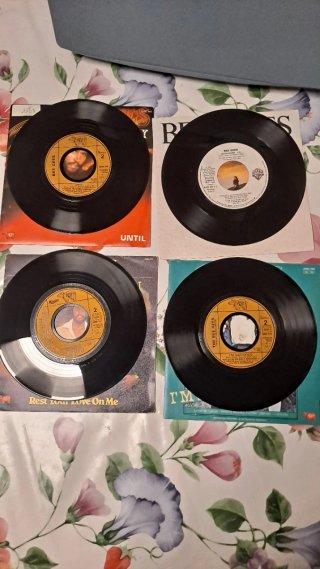 Lote 4 Vinilos Single, Bee Gees