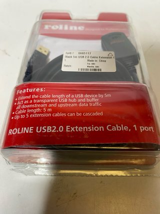 Cavo estensore USB 2.0 Roline attivo 5m