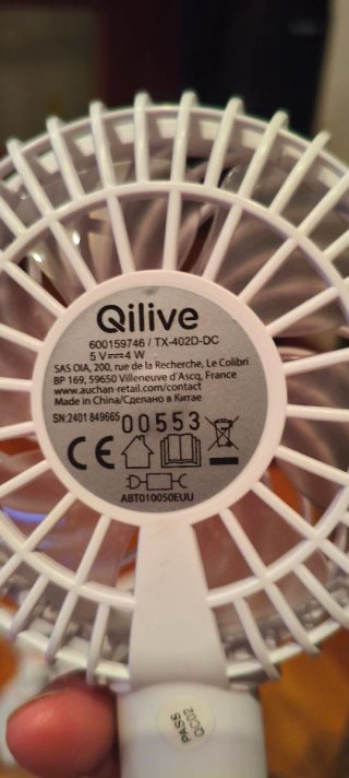 Ventilador de mano Qilive Q.6746