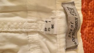 Pantaloncini bianchi corti taglia XL