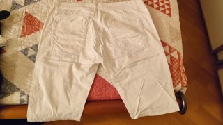 Pantaloncini bianchi corti taglia XL