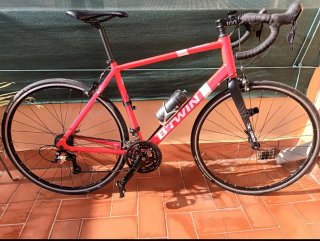Bicicleta Carretera Triban 500 Roja
