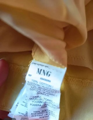 Vestido Mango Amarillo Talla XL