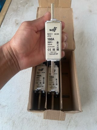 3 Fusibles NHC1 160A 500V gG/gL DF