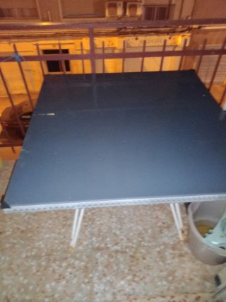 Tavolo Terrazzo Balcone Cucina in Cristallo e Metallo