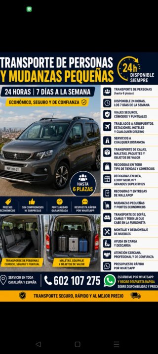Transporte y mudanzas muy económicas