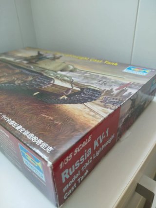 Maqueta Tanque Ruso KV-1 Trumpeter 1/35 vintage