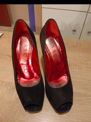 Zapatos tacón Mascaró negros talla 37