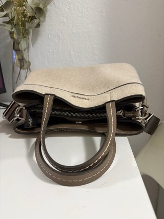 Bolso Parfois beige y marrón