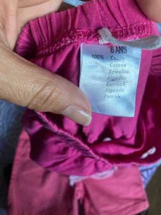 Lote 3 pantalón corto T6