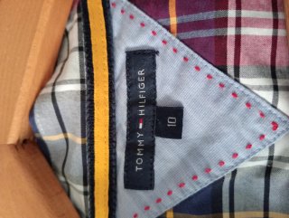 Camisa Tommy Hilfiger Mujer Cuadros Talla M