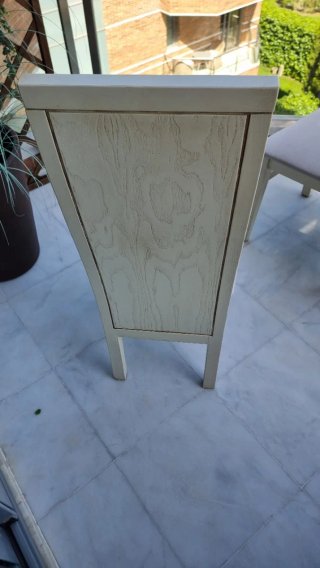 6 Sillas Mystic Beige/Blanco