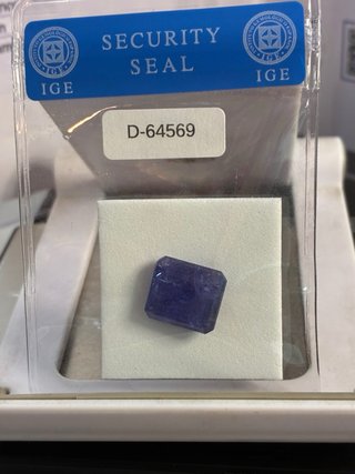 Tanzanita Natural IGE 8.73 ct Rectangular