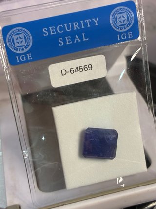 Tanzanita Natural IGE 8.73 ct Rectangular
