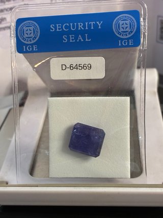 Tanzanita Natural IGE 8.73 ct Rectangular