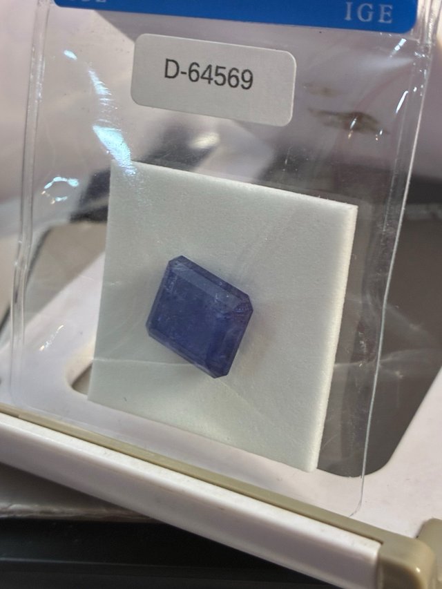 Tanzanita Natural IGE 8.73 ct Rectangular