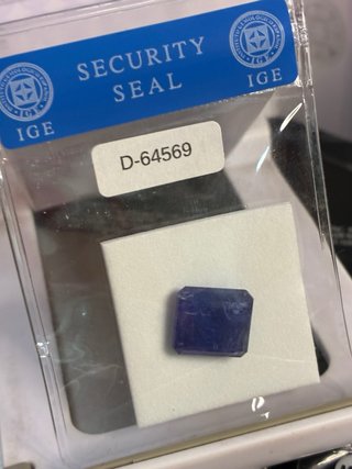 Tanzanita Natural IGE 8.73 ct Rectangular