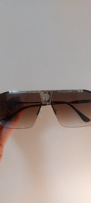 Occhiali da sole da donna marroni e dorati