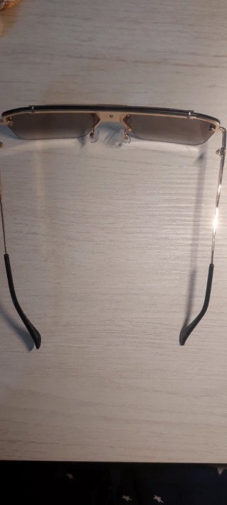Occhiali da sole da donna marroni e dorati