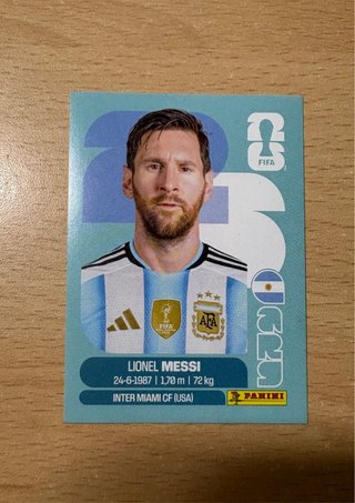 Cromo Messi Panini Mundial 2026