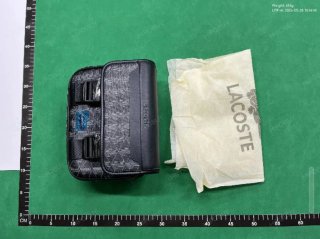 Riñonera Lacoste Negra y Multicolor