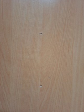 Mesa auxiliar madera y metal