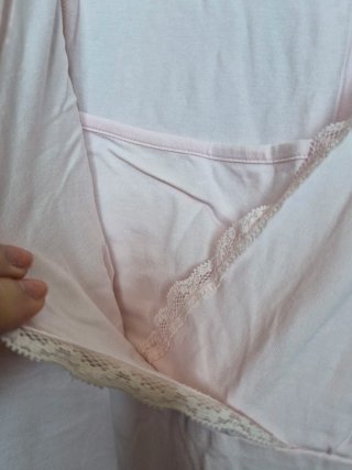 Camisón premamá/lactancia rosa