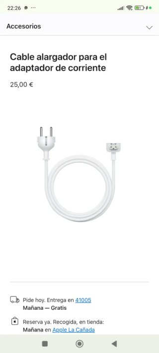 Cavo prolunga per caricabatterie Apple da 30W a 140