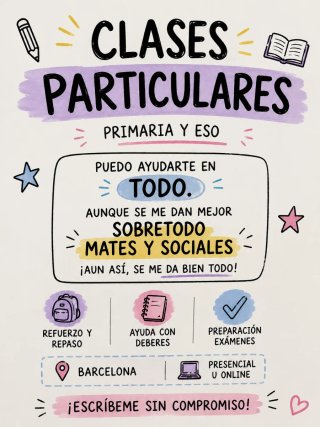Clases particulares primaria y ESO