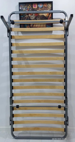 Cama Plegable Metal y Madera