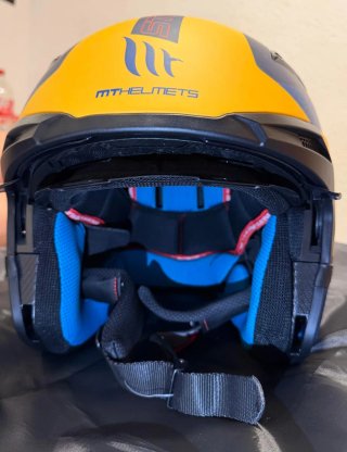 Casco MT Helmets Enduro Azul/Amarillo