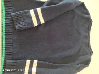 Jersey Tommy Hilfiger Azul con H Blanca