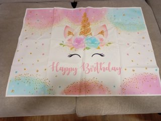 Pancarta Feliz Cumpleaños Unicornio