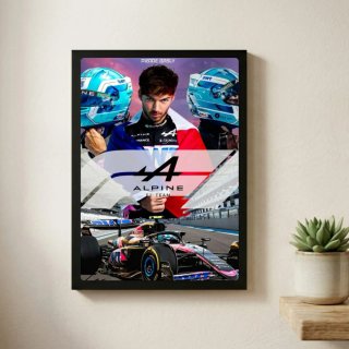 Quadro Poster Pierre Gasly Alpine F1 Team