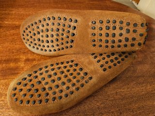 Mocasines ante Solera tipo Gucci marrones.