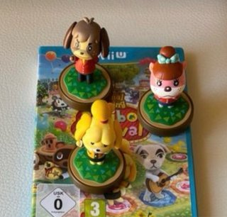 3 Figuras Amiibo Animal Crossing Nintendo