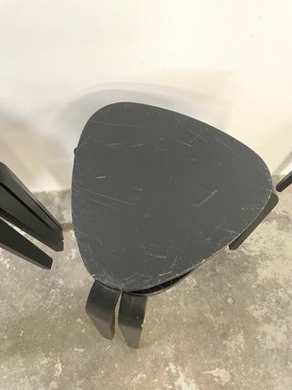 Taburetes Triangulares Ikea Madera Negra