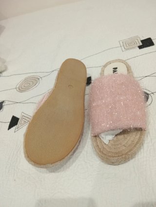 Sandalias Rosas con Suela de Yute