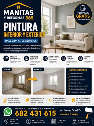Pintura Interior y Exterior 365 garantizada y pro